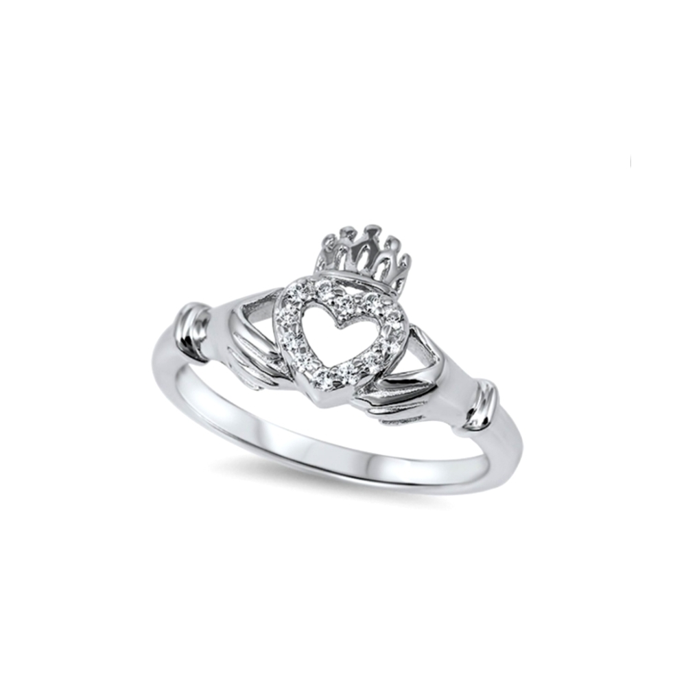 🥰 OPEN HEART CLADDAGH RING